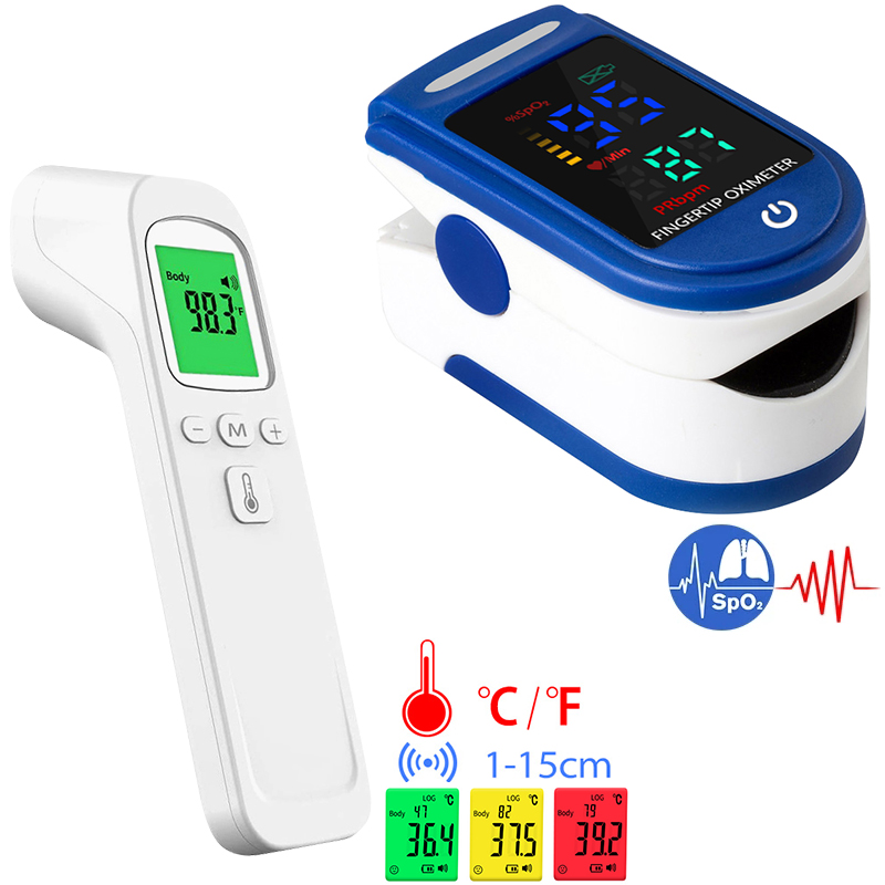 Pulse Oximeter - Termometr elektroniczny pistolet termiczny na czoło