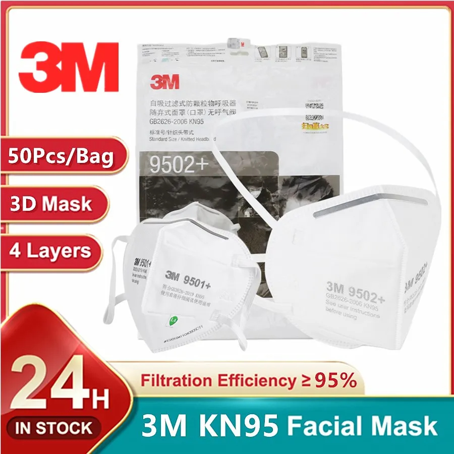 Maska na twarz 3M KN95 9501+/9 – 3M Mask 9502+ recenzja i cena